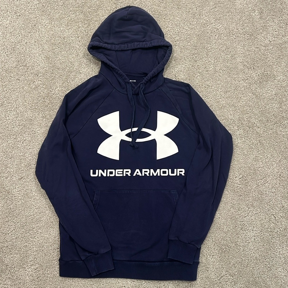 Navy blue Under Armour Sweatshirt Hoodie Men’s Adult Small
